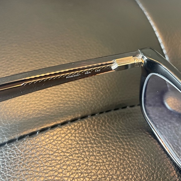 Rag & bone wayfarer eyeglasses rnb3001 140 excellent with case black and grey - Picture 5 of 5